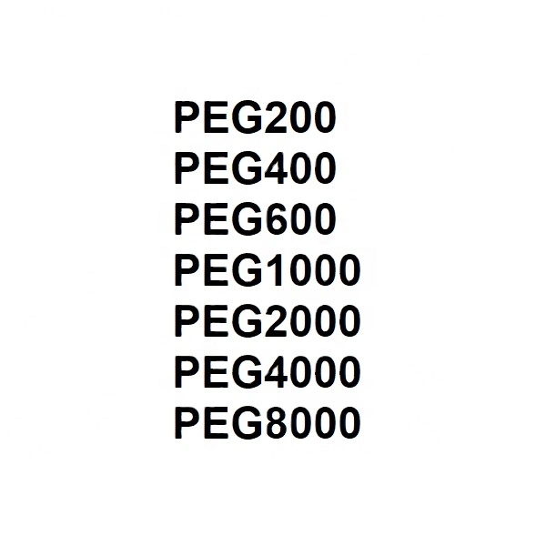 Surfactant Peg as Solvent, Cosolvent, O/W Type Emulsifier and Stabilizer Peg200 Peg400