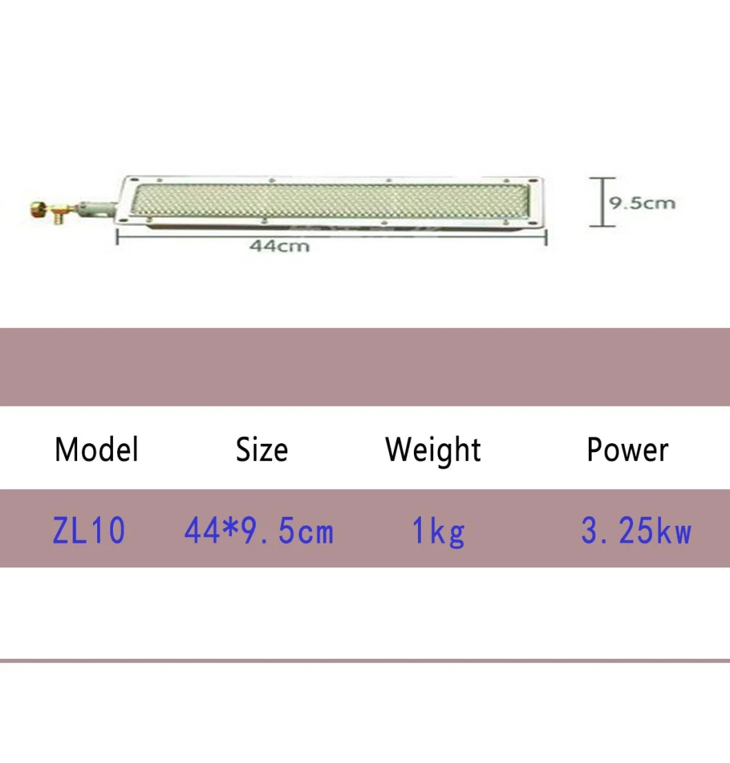 Infrared Burner Head for Food Barbecue, Providing Other Accessories and Customized Services